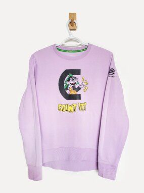 Under Armour Stephen Curry Count Purple Sweater - Woman Large